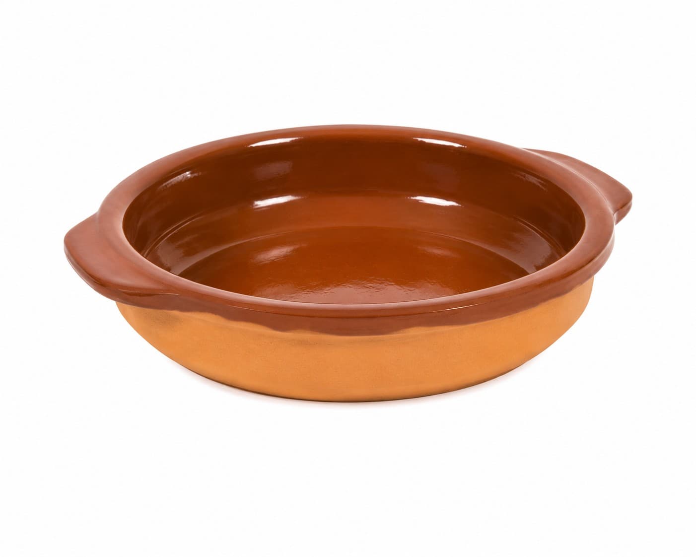 CAZUELA CON ASAS DE BARRO 13x3 CM