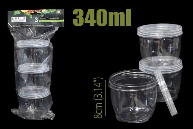 ENVASE DE PLÁSTICO 340 ML SET 3 PZAS
