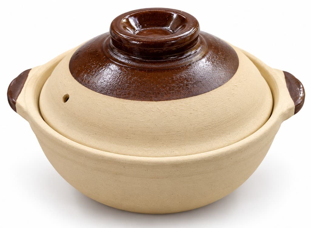BOWL DE CERÁMICA CON TAPA BEIGE Y MARRÓN 17 CM