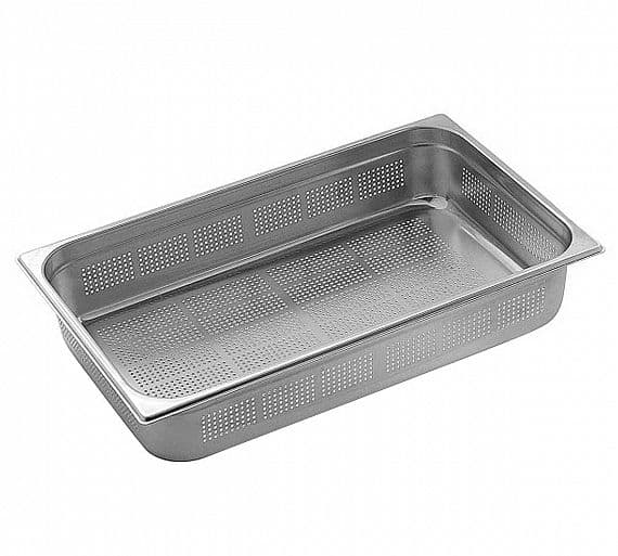 BANDEJA GN AINOX PERFORADA 1/1  10 CM