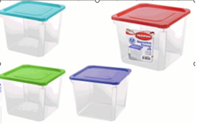 ENVASE DE PLÁSTICO CUADRADO 8 LITROS