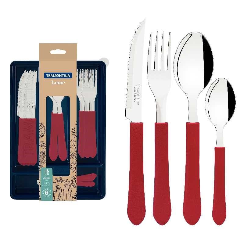 CUBIERTOS VINO LEME SET 25 PZS TRAMONTINA