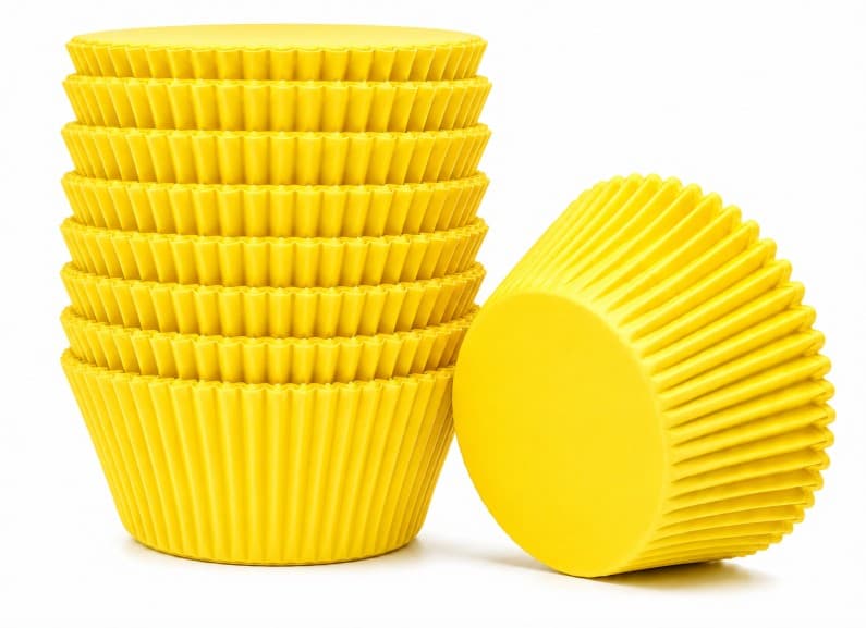 CAPACILLOS AMARILLOS 11 CM SET DE 100 PZAS