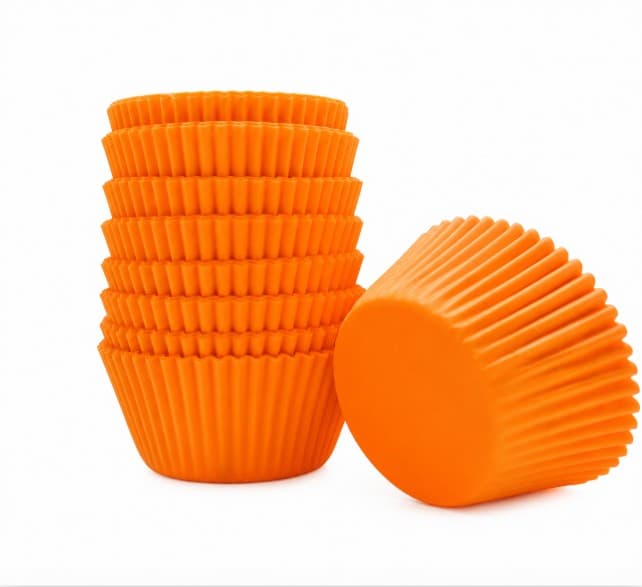 CAPACILLOS NARANJAS 11 CM SET DE 100 PZAS