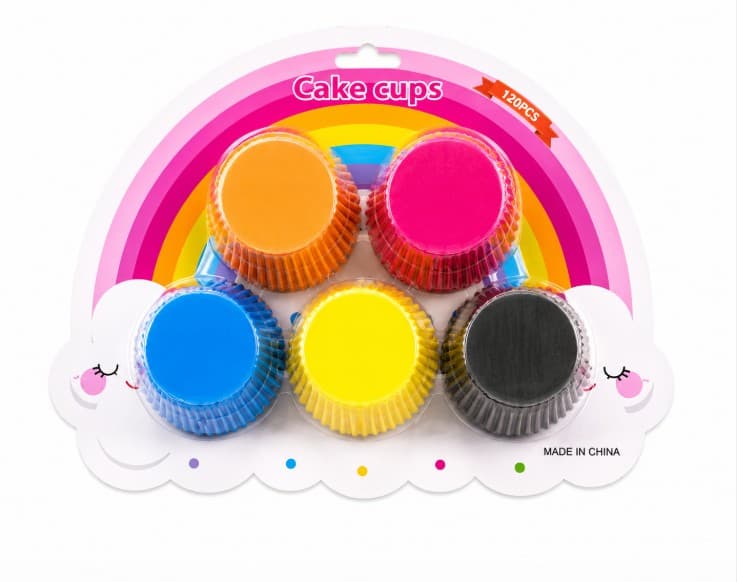 CAPACILLOS DE COLORES 11 CM SET DE 125 PZAS