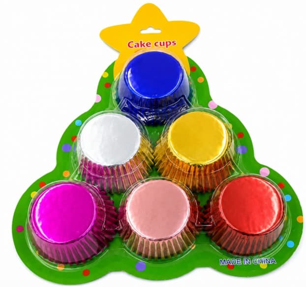 CAPACILLOS DE COLORES METALICOS 11 CM SET DE 125 PZAS