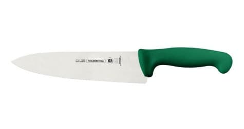 Cuchillo de carne con mango verde 8" Linea profesional Tramontina 