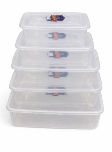 Envases de plástico set 6 pzas
