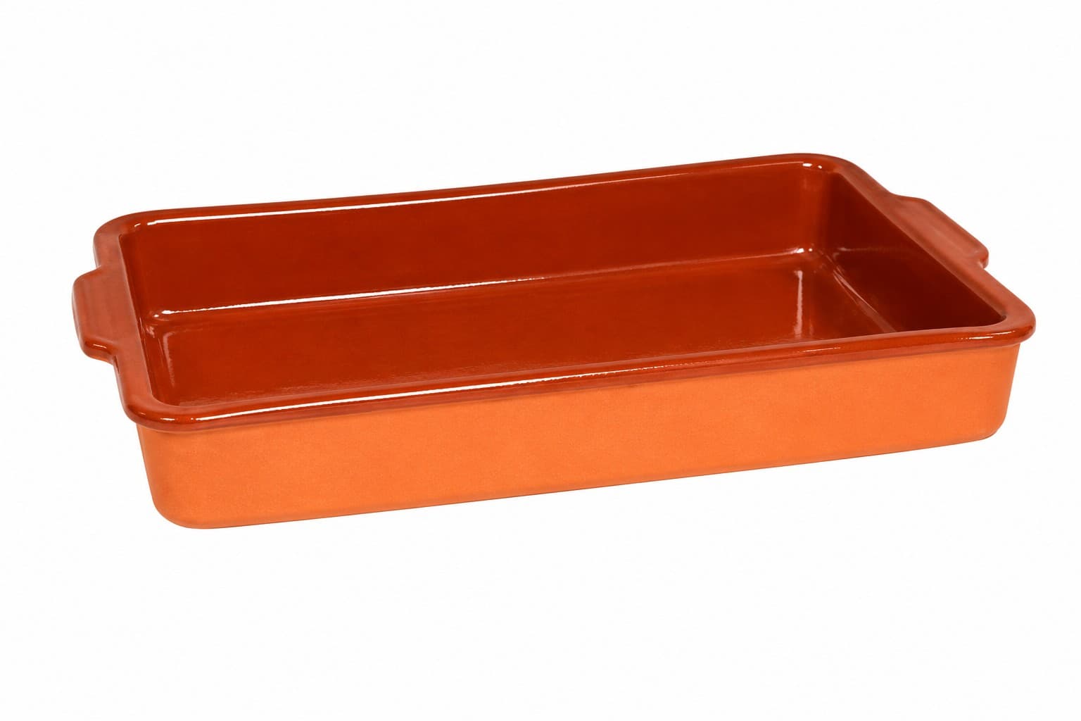 CAZUELA RECTANGULAR DE BARRO 36x23x5.5 CM