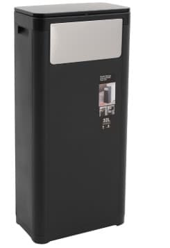 BASURERO NEGRO RECTANGULAR 32L