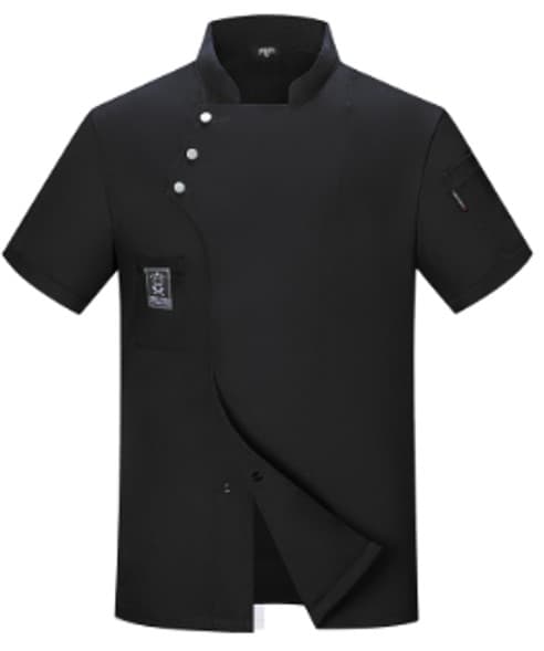 CHAQUETA NEGRA MANGA CORTA CON 3 BOTONES TALLA: L 