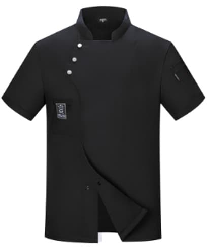 CHAQUETA NEGRA MANGA CORTA CON 3 BOTONES CON 3 BOTONES TALLA: M 