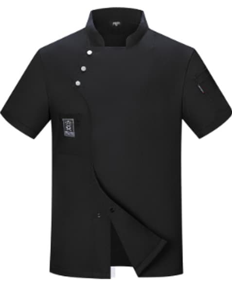 CHAQUETA NEGRA MANGA CORTA CON 3 BOTONES TALLA: XXL 