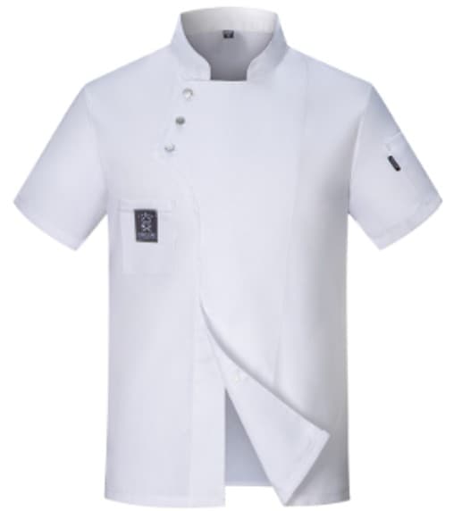 CHAQUETA BLANCA MANGA CORTA CON 3 BOTONES TALLA: XL