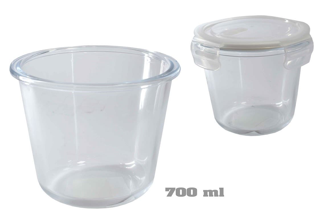 ENVASE DE VIDRIO REDONDO 700 ML