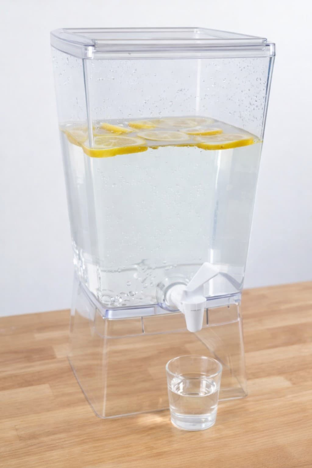 DISPENSADOR DE JUGO CUADRADO DE POLICARBONATO 10 LITROS JP-10L COD:99992-S