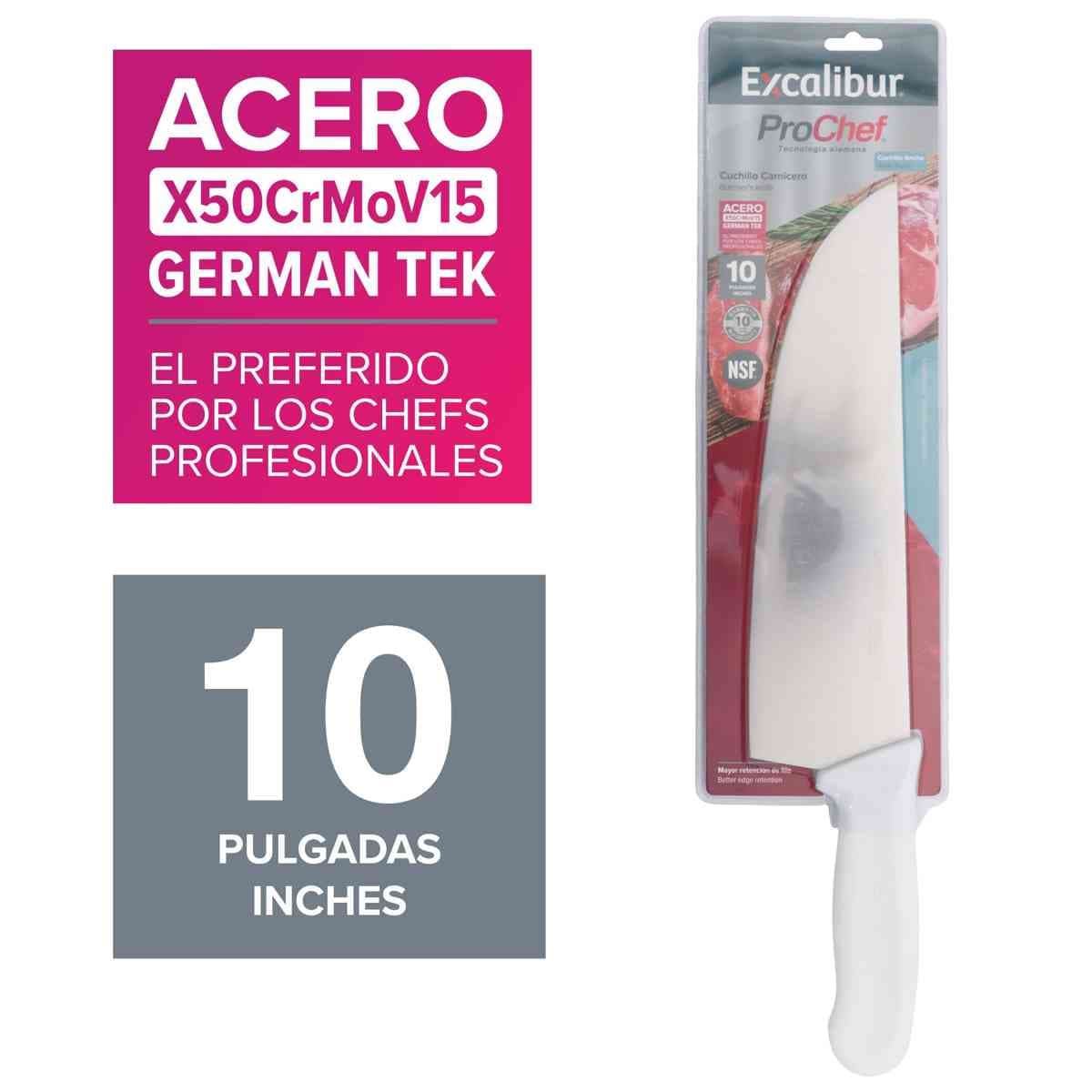 CUCHILLO DE  ACERO INOXIDABLE 10"