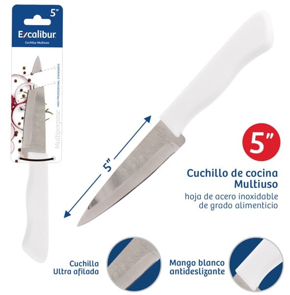 CUCHILLO DE  ACERO INOXIDABLE 5"