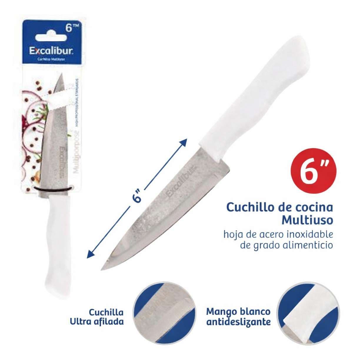 CUCHILLO DE  ACERO INOXIDABLE 6" 