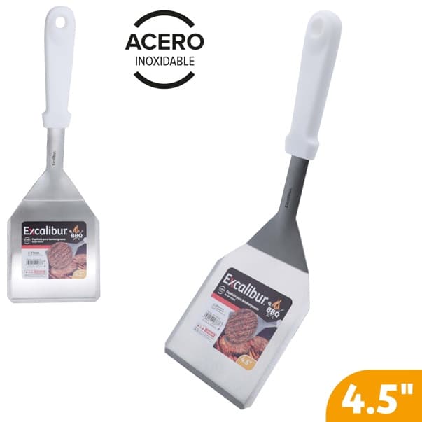 ESPATULA PARA HAMBURGUESAS ACERO INOXIDABLE 4.5"