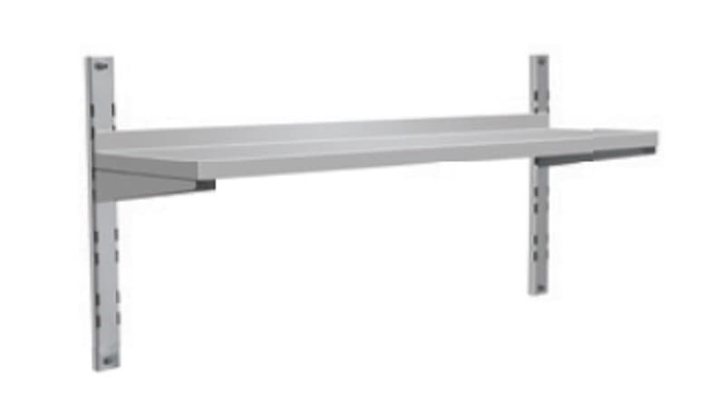 REPISA INOX PARA PARED CON NIVELADORES 100*30*35CM