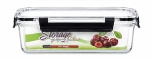 ENVASE RECTANGULAR DE POLICARBONATO 19*18.8 CM 2800 ML