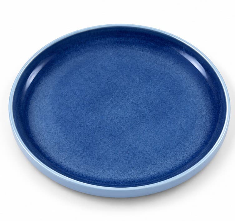 PLATO DE CERÁMICA REDONDO AZUL 8.25" / 21 cm