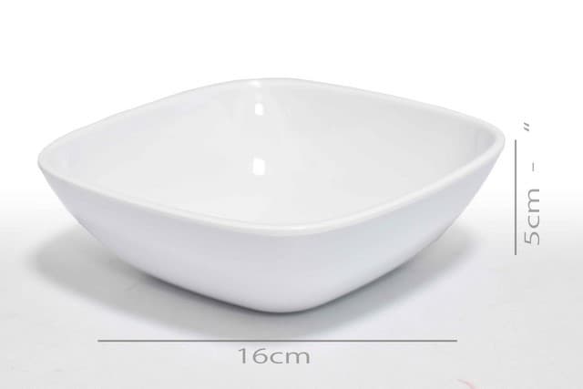 PLATO DE MELAMINA BLANCO 6.5"