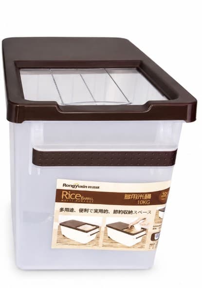 RECIPIENTE PARA GRANOS CON TAPA DESLIZANTE DE 10 KG