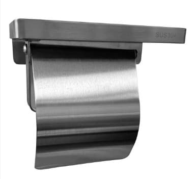 PORTARROLLO DE PAPEL HIGIENICO CON REPISA SUPERIOR INOX