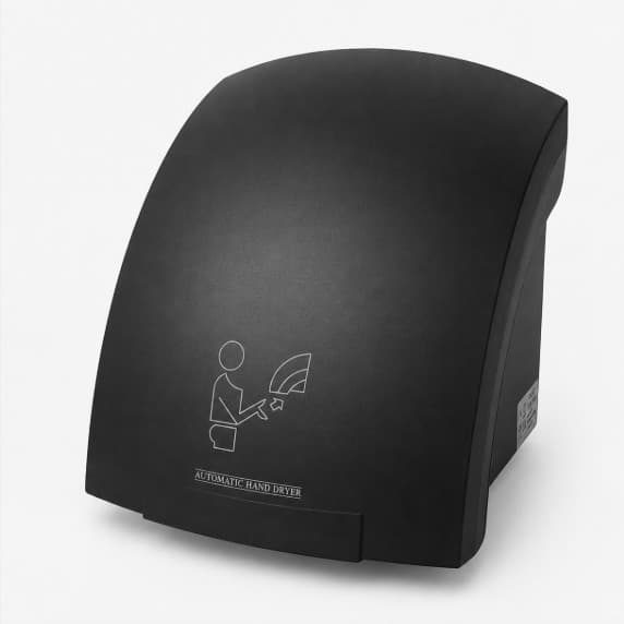 SECADOR DE MANOS ELECTRICO AUTOMATICO COMPACTO NEGRO MATE 1800W 110V/60HZ  