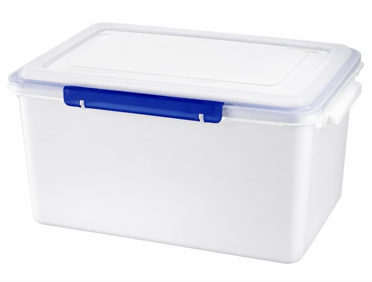 ENVASE PLÁSTICO  CON TAPA  33.0X21.5X18.0 / 10 L