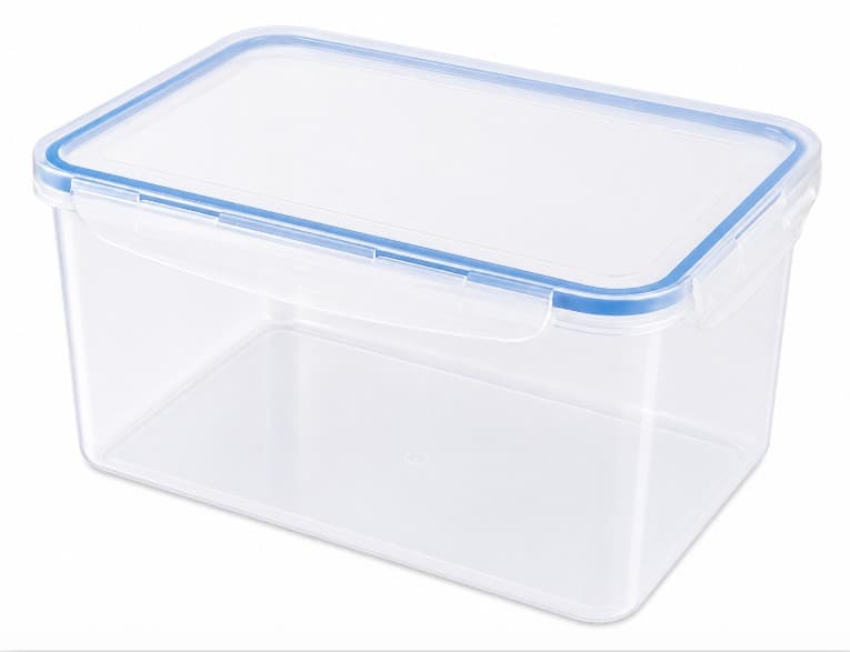 ENVASE PLÁSTICO RECTANGULAR 25X18.5X14.2  / 4.2 L