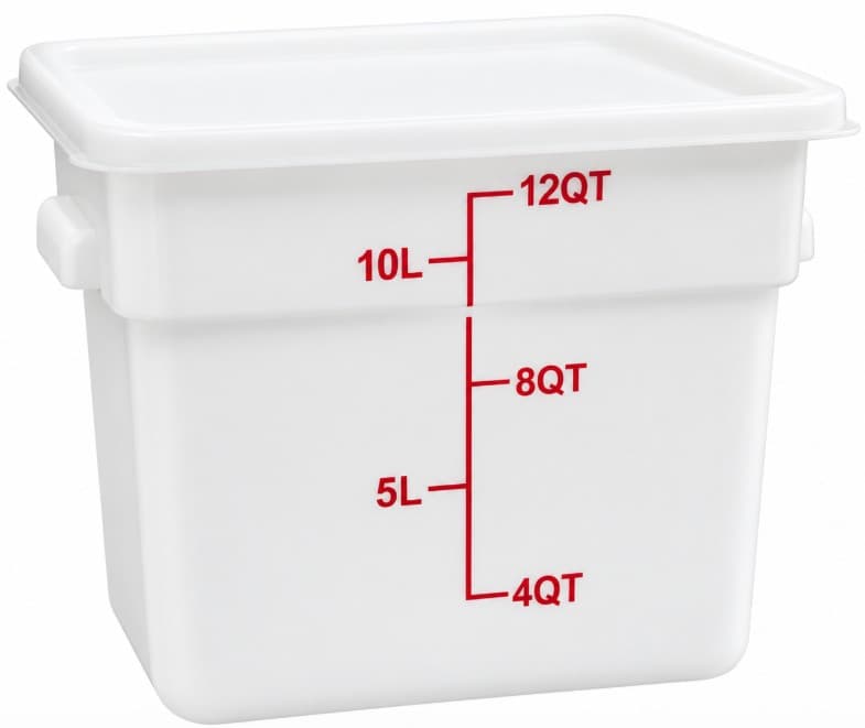 ENVASE DE POLICARBONATO 12 LITROS 29x12 CM