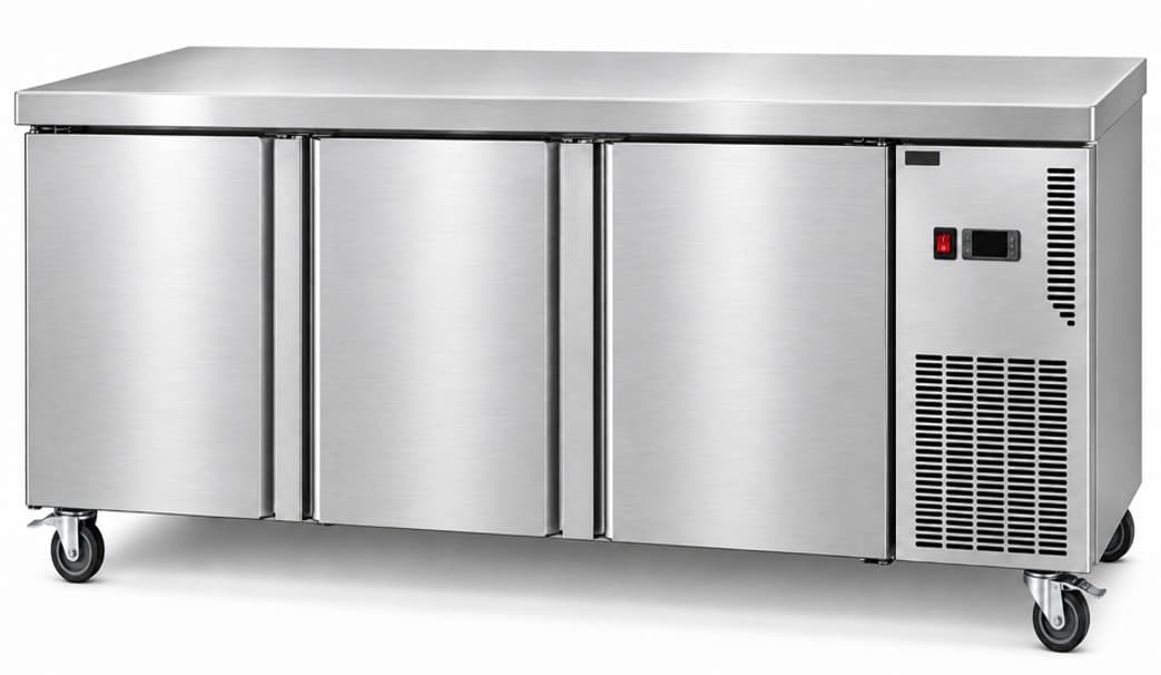 MESA REFRIGERADA 3 PUERTAS 71" CHEFS FACTORY