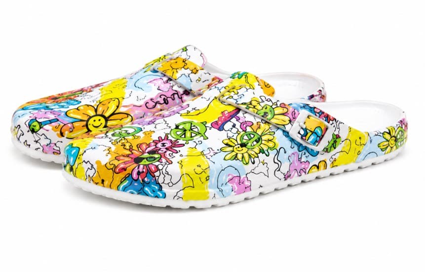 ZAPATO CHEF ANTIDESLIZANTE DIESÑO FLORAL T:36