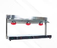 CALENTADOR DE BUFFET 3 LÁMPARAS INFRARROJAS CON BASE CALEFACTORA STAR KITCHEN