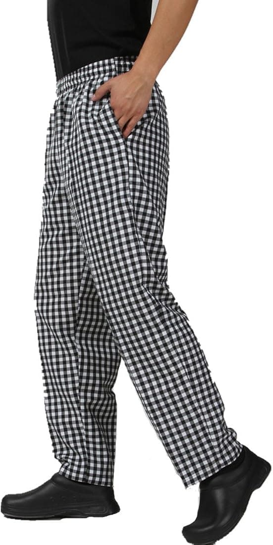 PANTALON CUADROS CHEFS FACTORY UNISEX T: S COD:PCHCF401040S