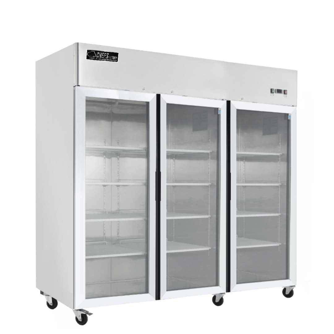 CONGELADOR 3 PUERTAS VIDRIO CHEFS FACTORY