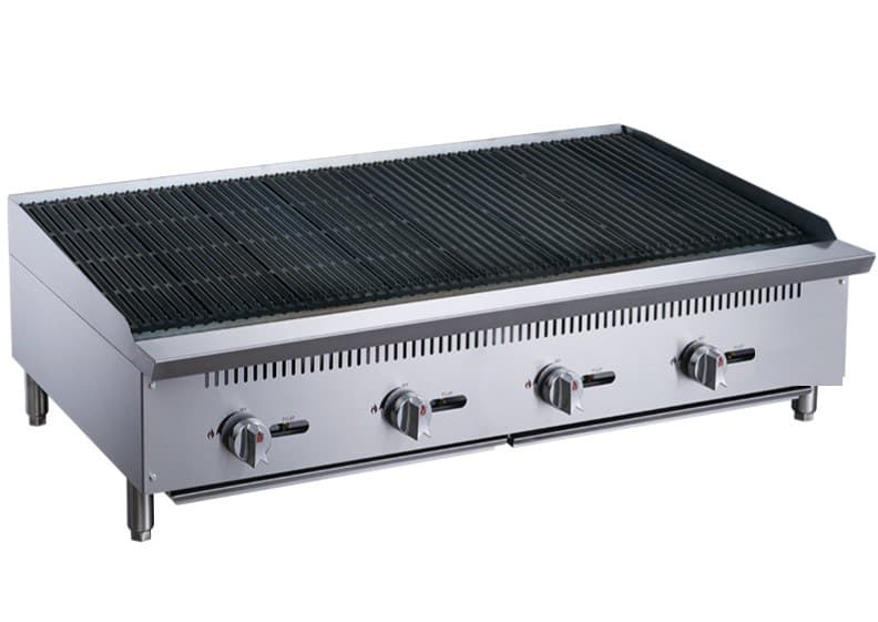 PARRILLA GRILL A GAS 4 QUEMADORES 48" CHEFS FACTORY