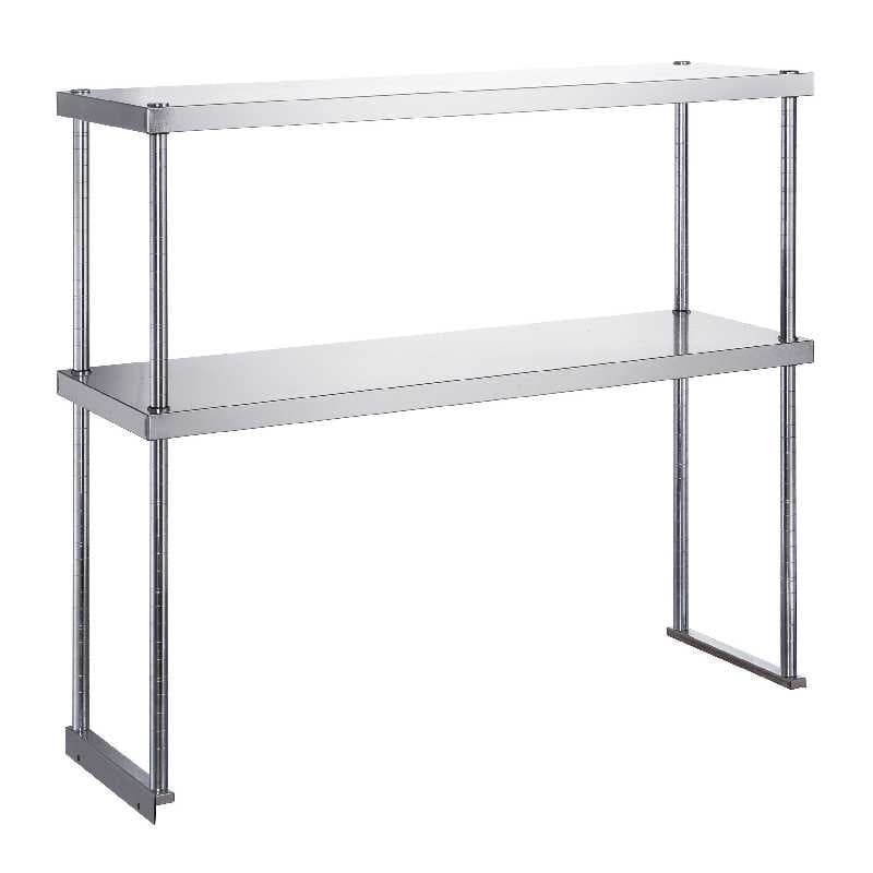 REPISAS DOBLE EN ACERO INOXIDABLE 60"