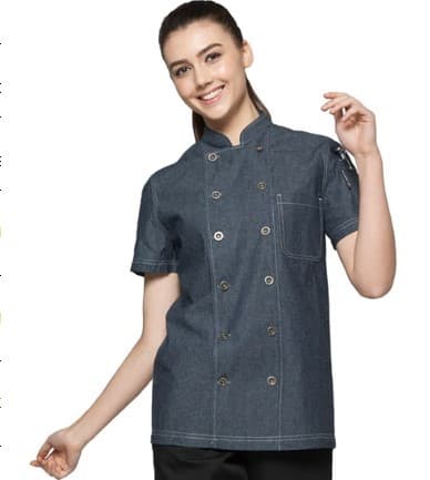 CHAQUETA JEAN  GRIS MANGA CORTA T:L CHECKEDOUT