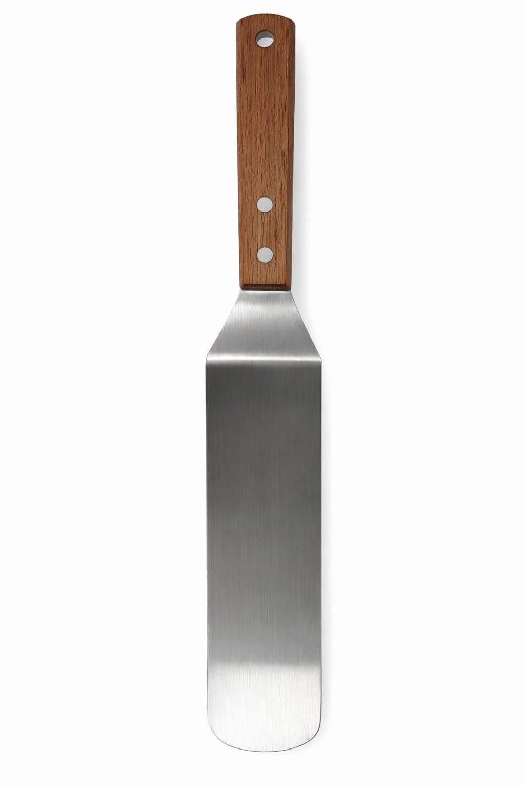 ESPATULA OVALADA CON MANGO DE MADERA 8X3"
