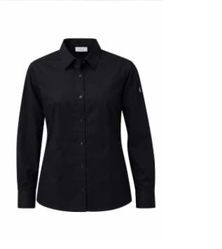 CAMISA MESERO NEGRA  MANGA LARGA T:M CHECKEDOUT