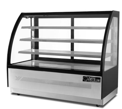 VITRINA REFRIGERADA CURVA 120x75x135CM CHEFS FACTORY RDCC-48