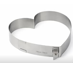 MOLDE CORAZON INOX AJUSTABLE