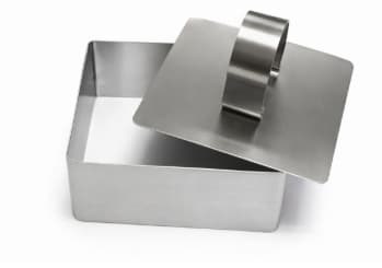 MOLDE MOUSSE CUADRADO INOX
