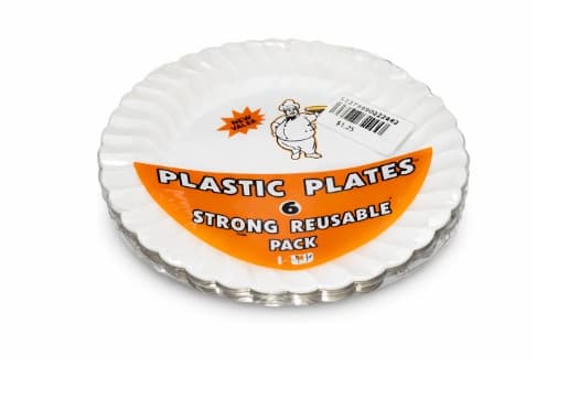 PLATO DESECHABLE BLANCO C  7" 6PC