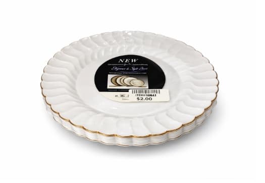 PLATO DESECHABLE BLANCO C  9" 6PC