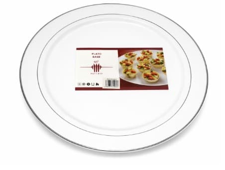 BANDEJA DESECHABLE REDONDA  16" 1PC